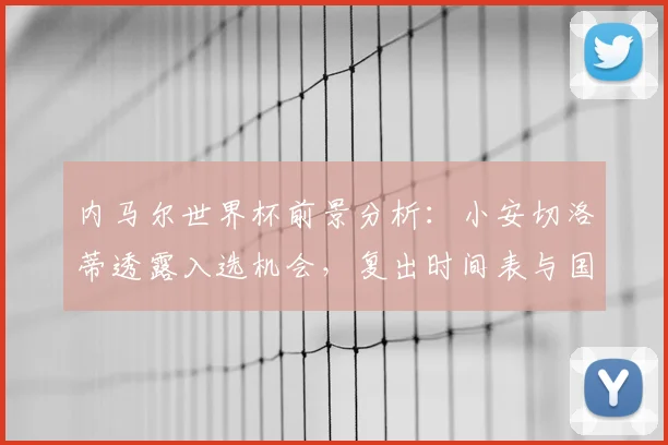 内马尔世界杯前景分析：小安切洛蒂透露入选机会，复出时间表与国家队现状解读